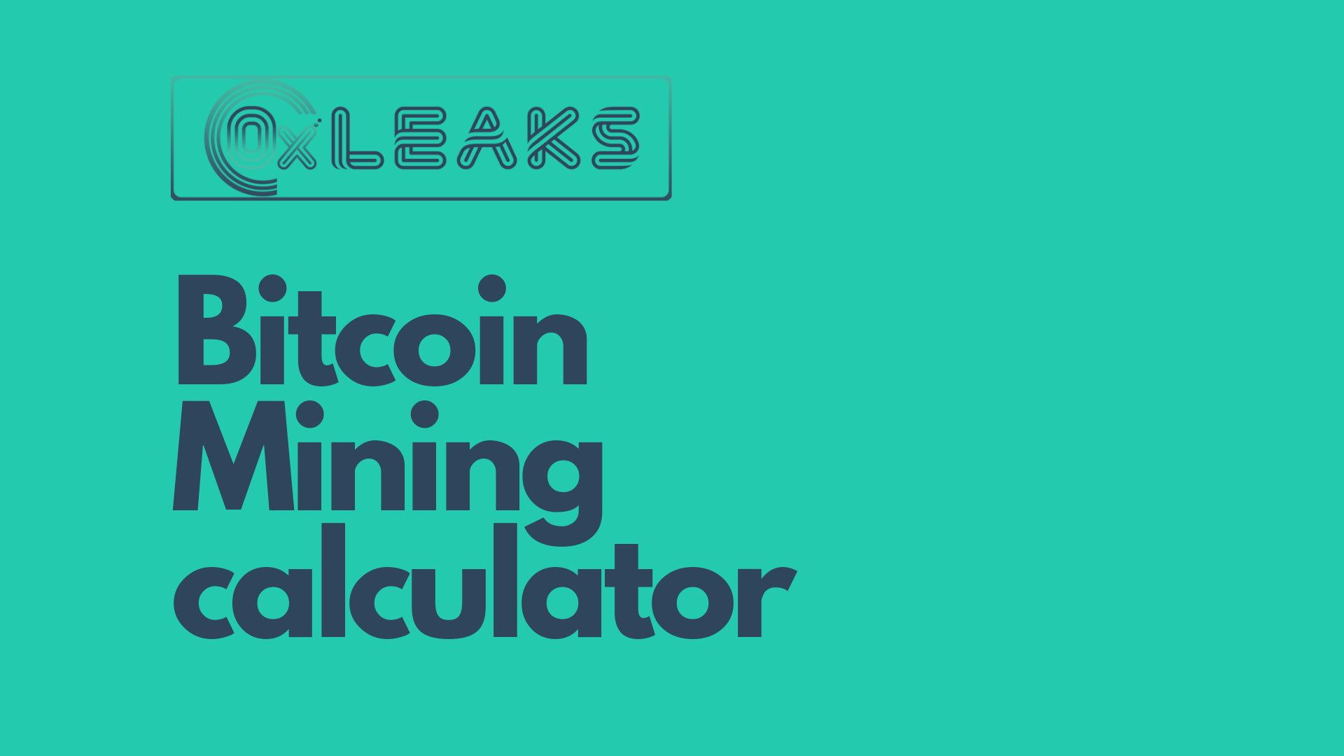 Elevate Gains with Bitcoin Mining Calculator